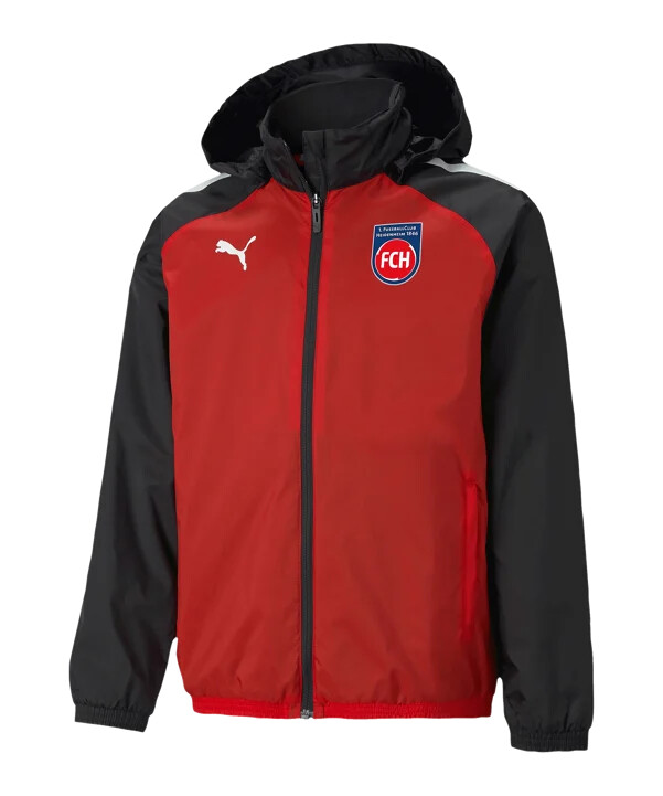 puma 1. fc heidenheim allvädersjacka röd f01