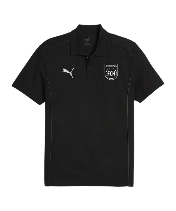 puma 1. fc heidenheim pikétröja svart f03