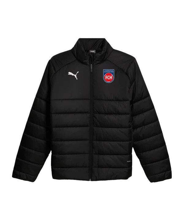 puma 1. fc heidenheim vadderad jacka svart f03