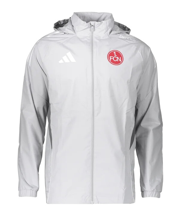 adidas 1. fc nürnberg regnjacka grå