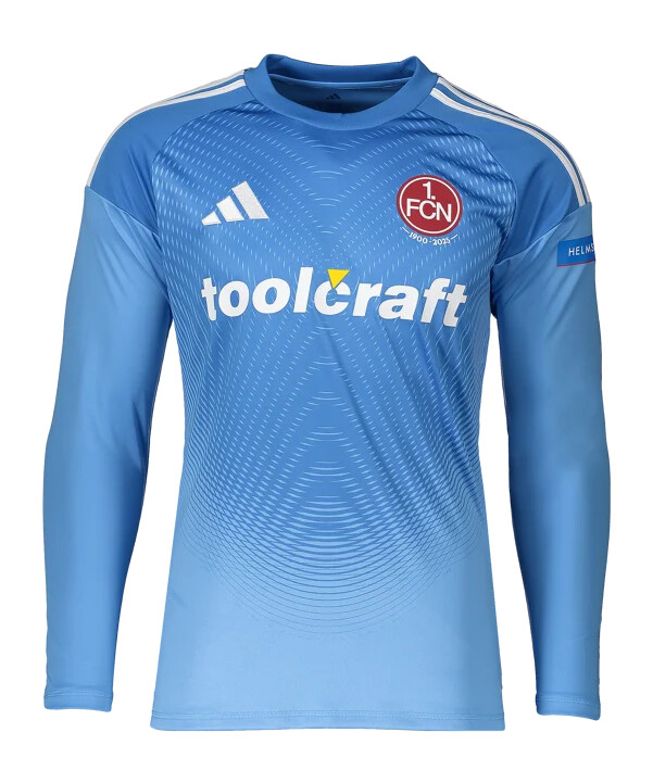 adidas 1. fc nürnberg målvaktströja 20252026 barn blå