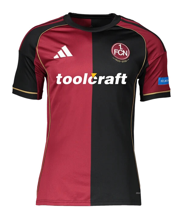 adidas 1. fc nürnberg tröja hemma 20252026 röd