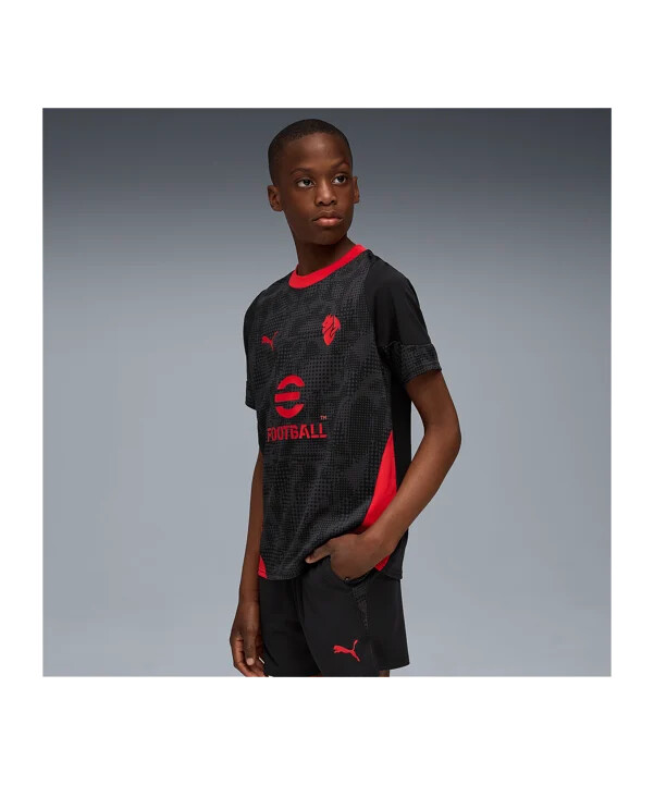 puma ac milan träningströja barn svart f04