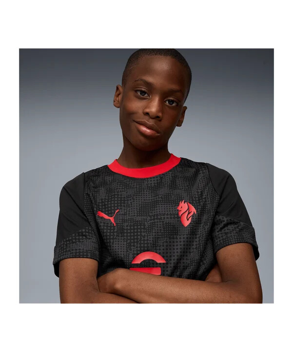 puma ac milan träningströja barn svart f04
