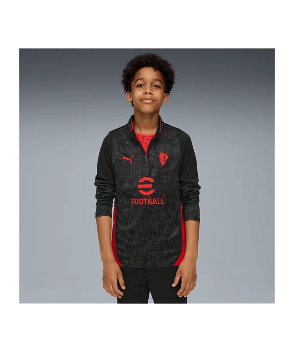 puma ac milan träningströja barn svart f04