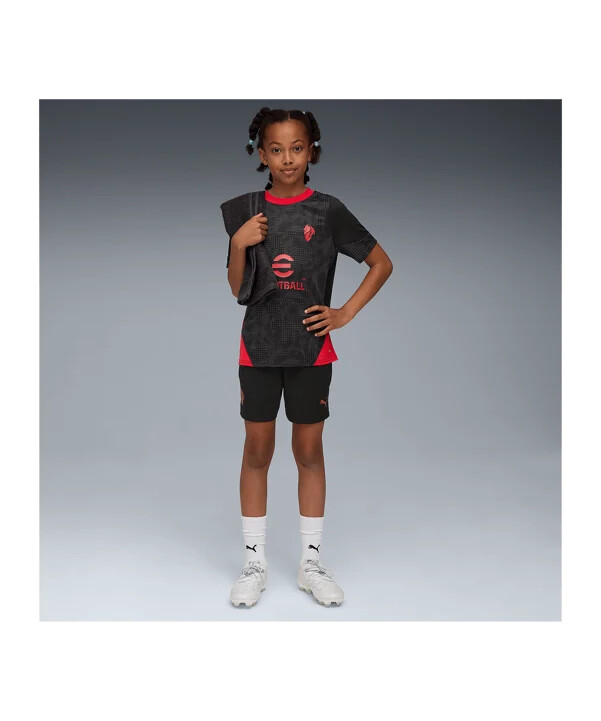 puma ac milan träningsshorts barn svarta f04