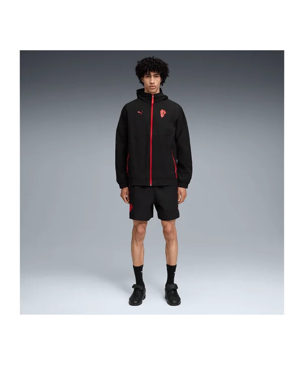 puma ac milan pumatech relaxed woven shorts svarta f04