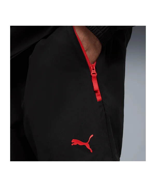 puma ac milan pumatech relaxed woven shorts svarta f04