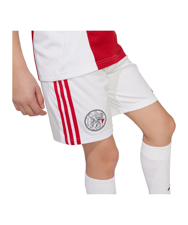 adidas ajax amsterdam shorts hemma 202526 barn vita