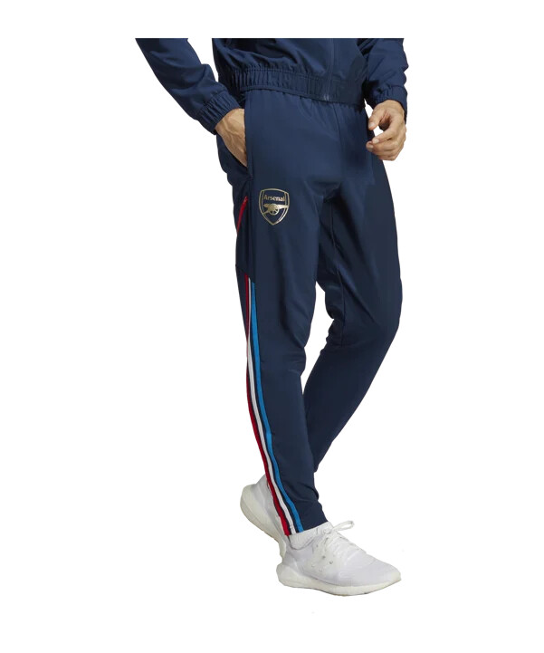 adidas fc arsenal london prematch-byxor 202223 blå