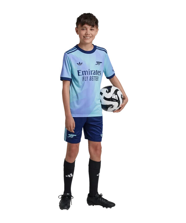 adidas originals fc arsenal london shorts 3e 20242025 barn svart