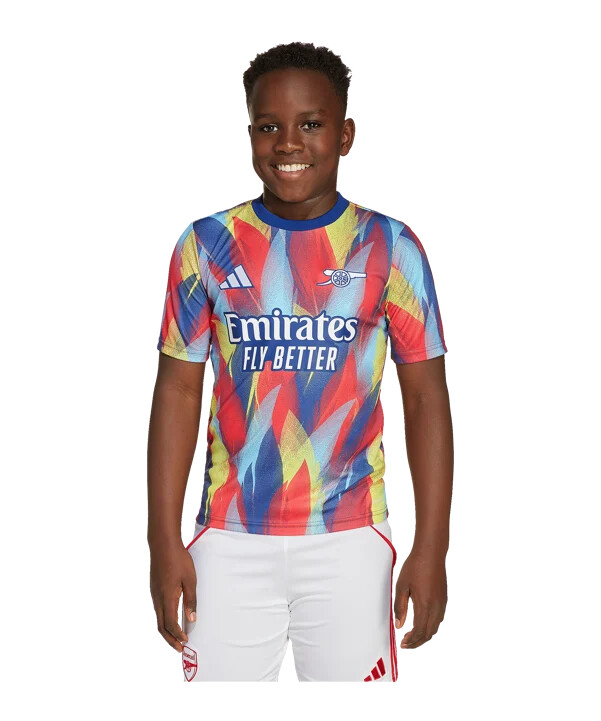 adidas fc arsenal london prematch t-shirt 20252026 barn blå