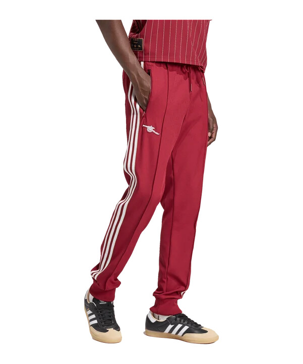 adidas fc arsenal london icon träningsbyxor röda