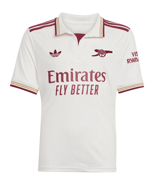 adidas fc arsenal london 3e tröja 20252026 barn vit