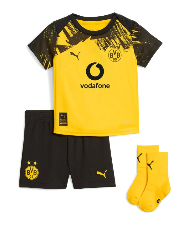 puma borussia dortmund hemmatröja 20252026 barn gul f01