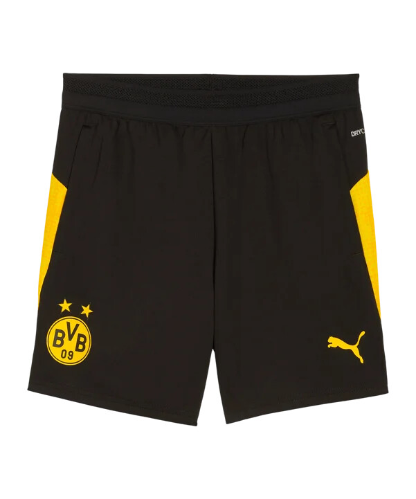 puma borussia dortmund träningsshorts barn svarta f05