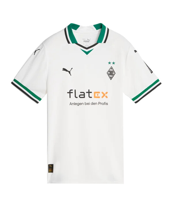 puma borussia mönchengladbach hemtröja 20232024 damer vit f01