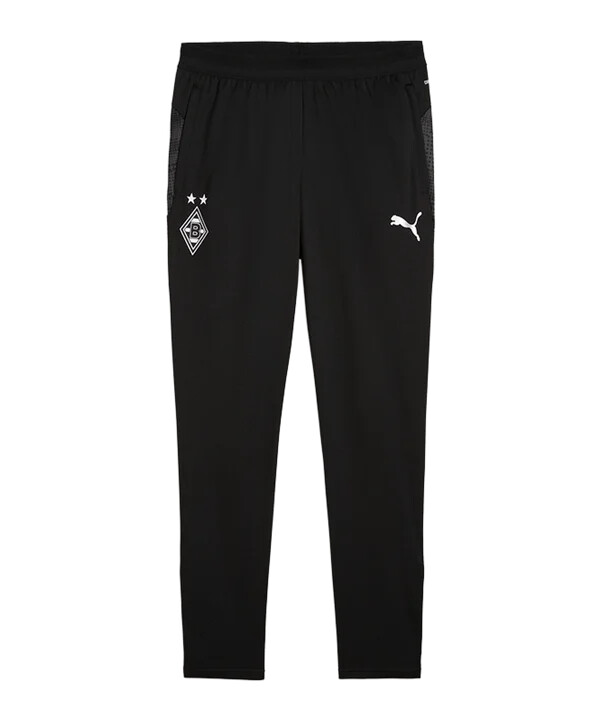 puma borussia mönchengladbach träningsbyxor med fickor svarta f07