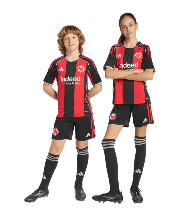 adidas eintracht frankfurt home shorts 20252026 barn svart