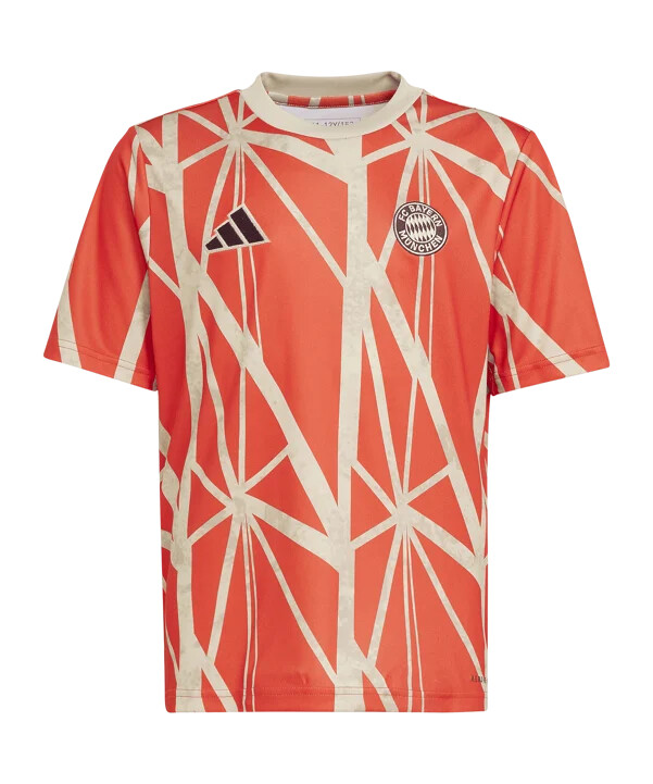 adidas fc bayern münchen förberedelsetröja 202425 barn röd