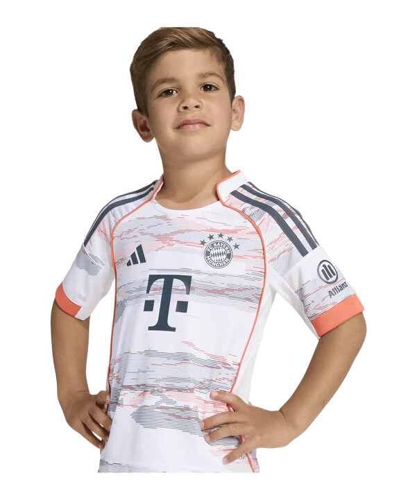 adidas fc bayern münchen minitröja bortatröja 202526 barn vit