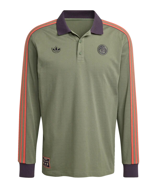 adidas fc bayern münchen icon långärmad piké grön