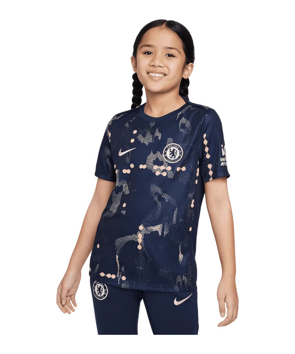 nike fc chelsea london träningströja barn blå f452