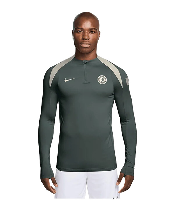 nike fc chelsea london strike drill top sweatshirt grön f347