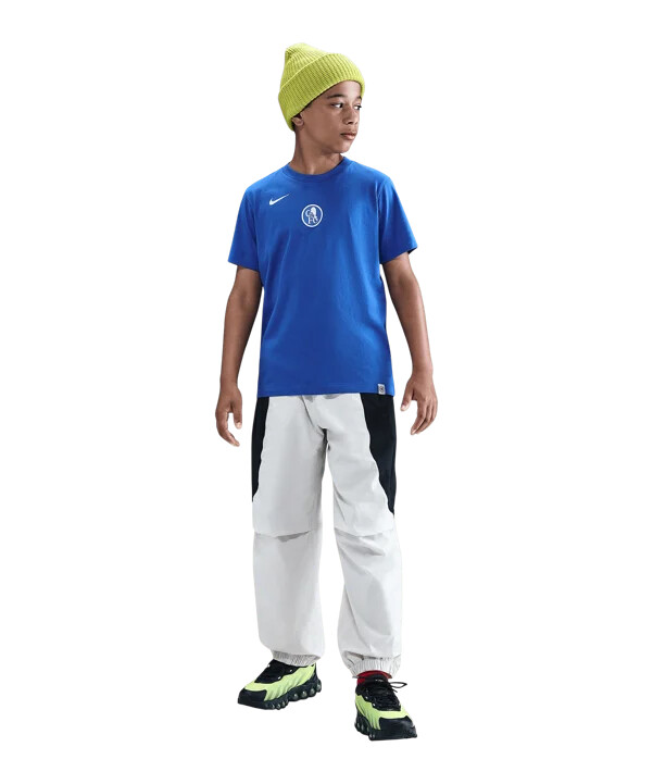 nike fc chelsea london t90 remix t-shirt barn blå f480