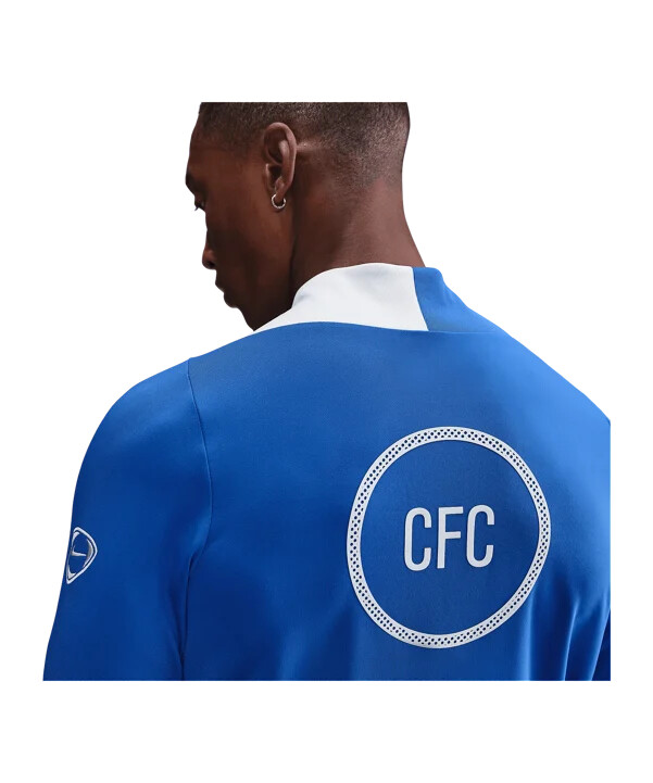 nike fc chelsea london drill top sweatshirt blå f481