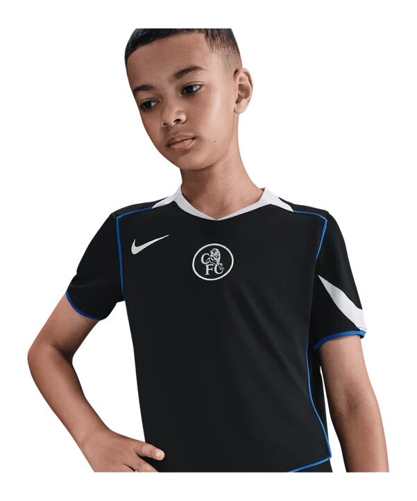 nike fc chelsea london 3e lagströja 20252026 barn svart f011