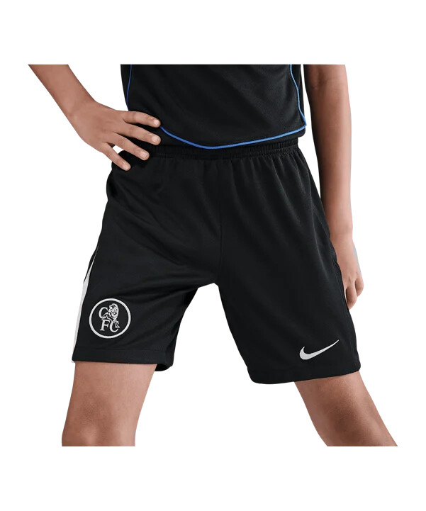 nike fc chelsea london shorts 3e 20252026 barn svart f010
