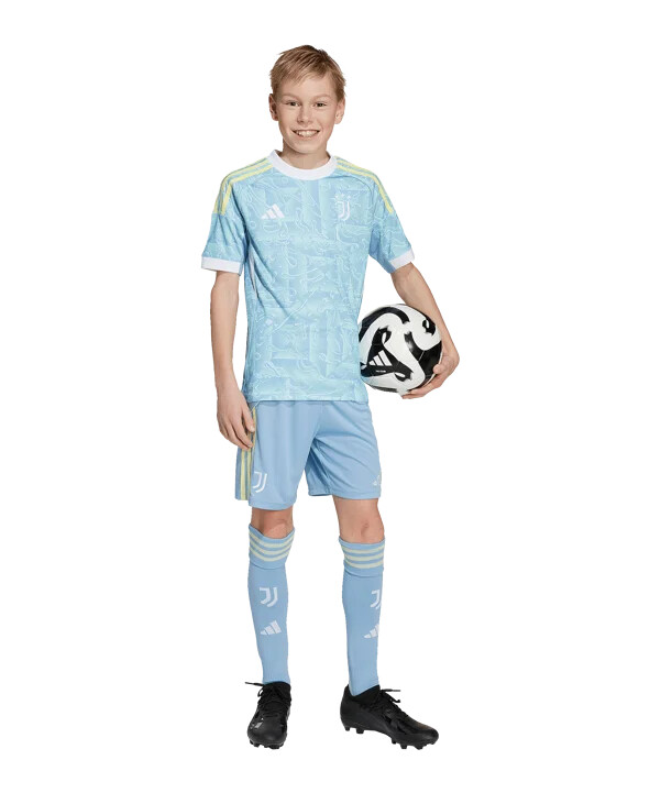 adidas juventus turin bortatröja 202526 barn blå