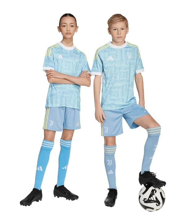 adidas juventus turin bortatröja 202526 barn blå