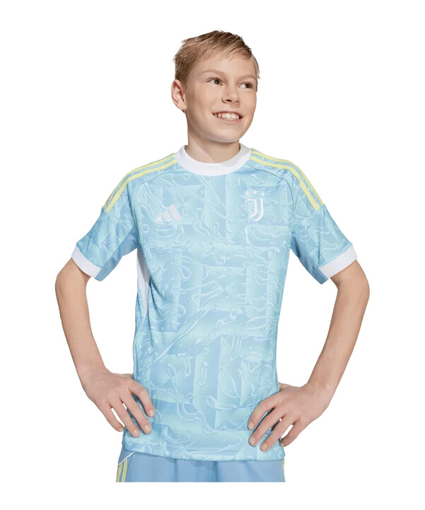 adidas juventus turin bortatröja 202526 barn blå