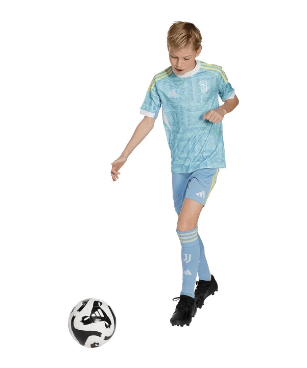 adidas juventus turin bortatröja 202526 barn blå