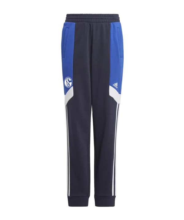 adidas fc schalke 04 joggingbyxor barn blå