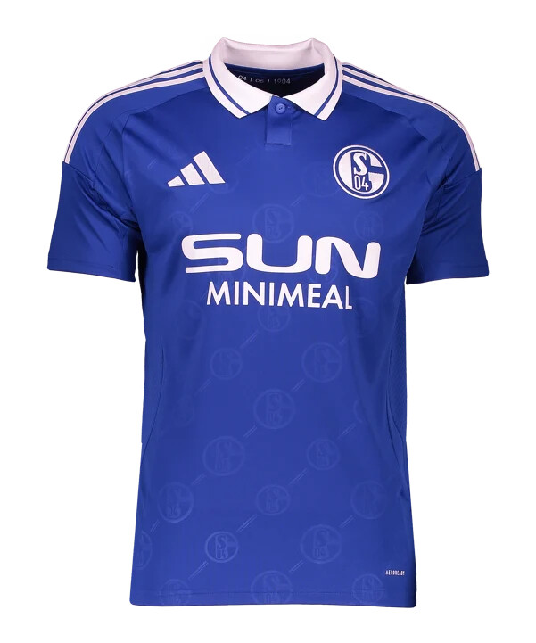 adidas fc schalke 04 hemmatröja 20242025 dam blå