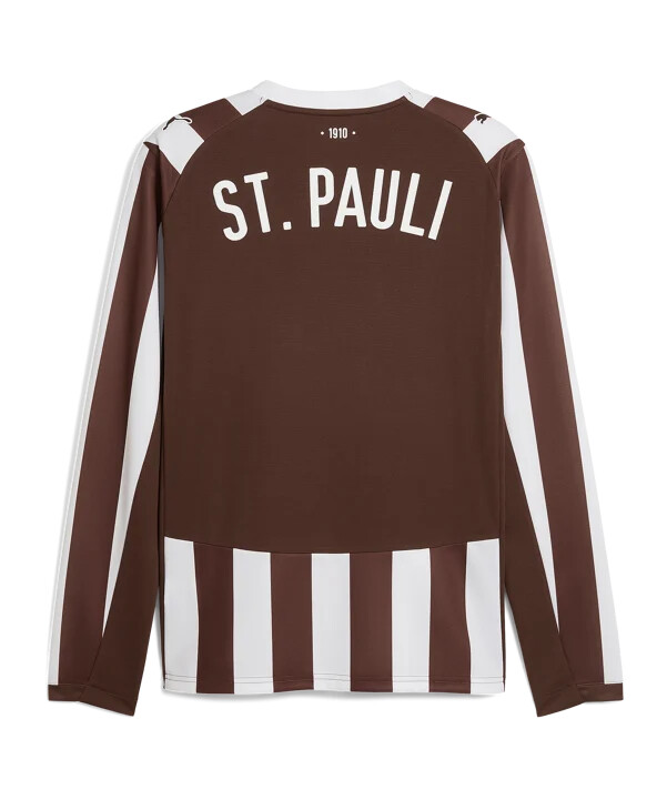 puma fc st. pauli långärmad hemmatröja 20252026 brun f01