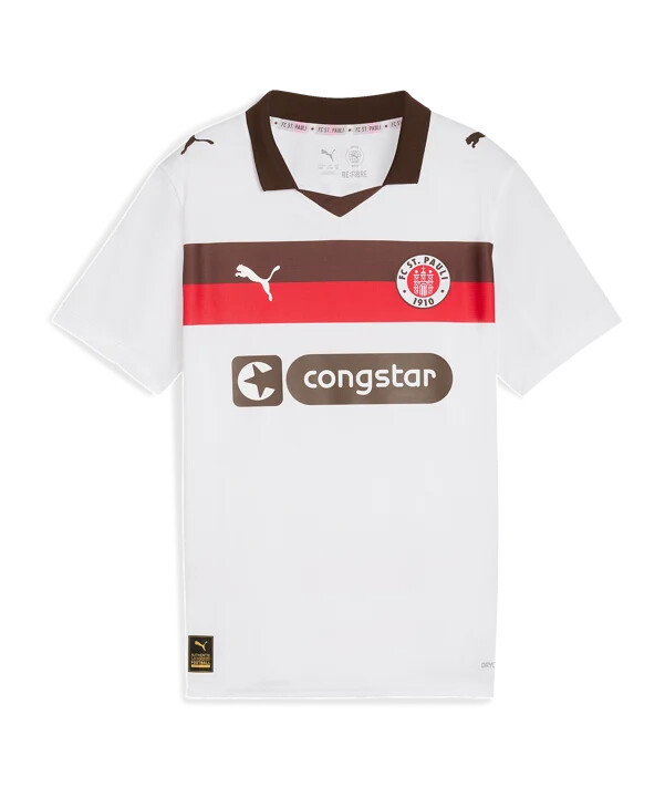 puma fc st. pauli bortatröja barn vit f02