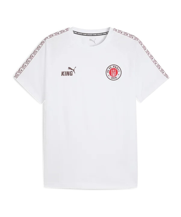 puma fc st. pauli king t-shirt vit f02