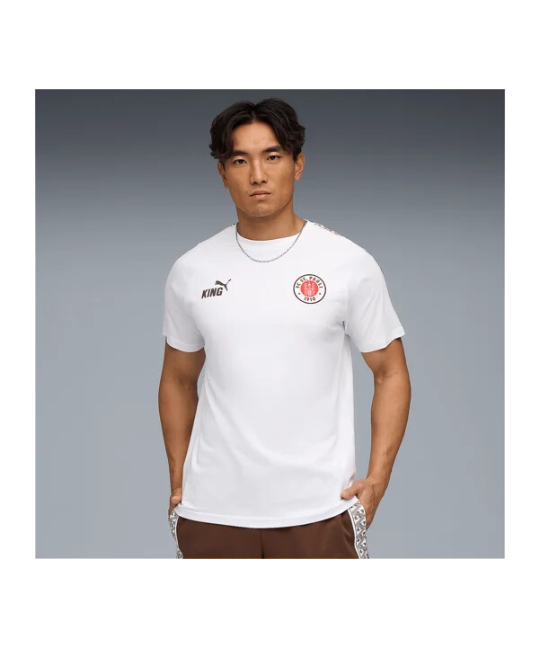 puma fc st. pauli king t-shirt vit f02