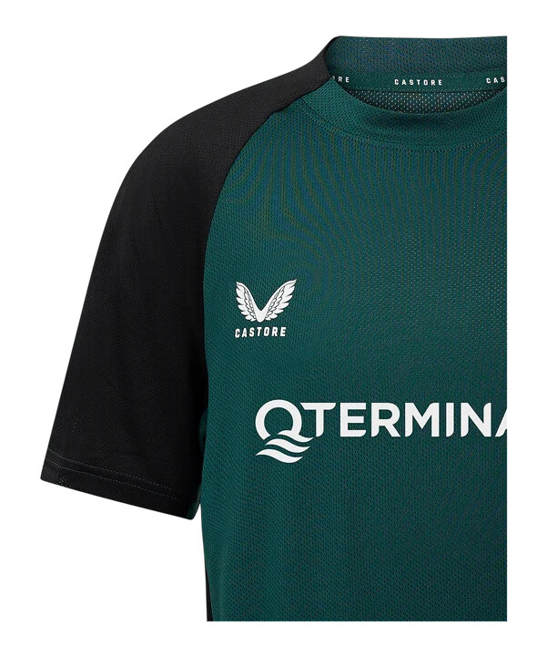 castore feyenoord rotterdam rise pro coaches träningströja barn grön f102