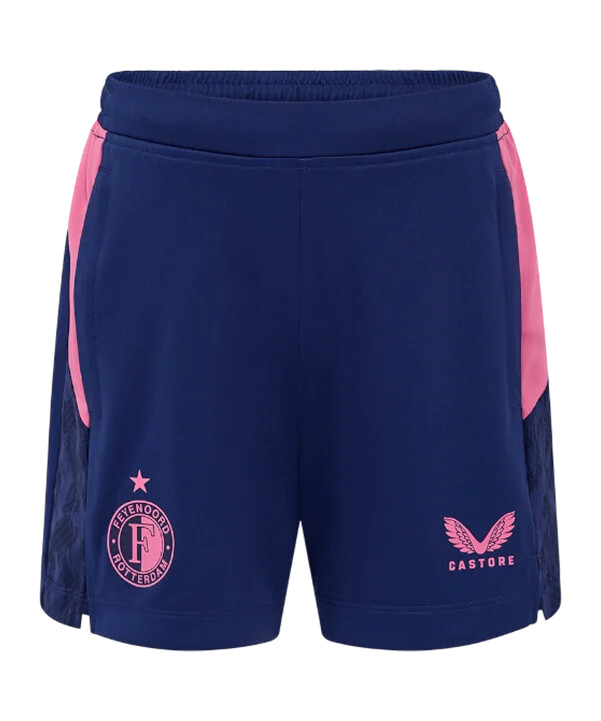castore feyenoord rotterdam knit short blue f163