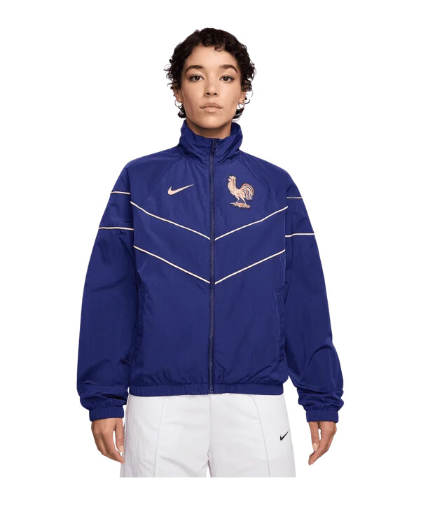 nike frankrike vävd jacka dam blå f492