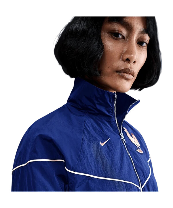 nike frankrike vävd jacka dam blå f492