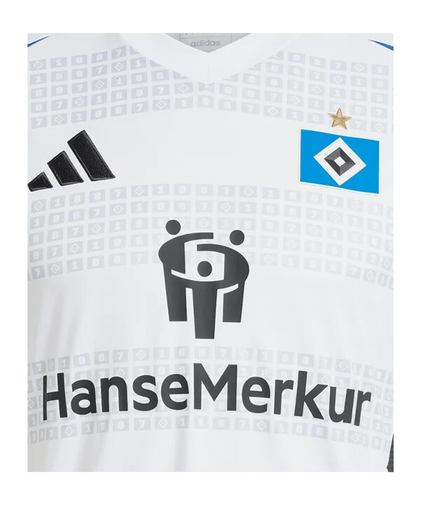adidas hamburger sv hemmatröja 20242025 dam vit