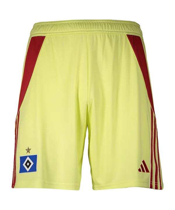 adidas hamburger sv målvaktsshorts 20252026 barn gul