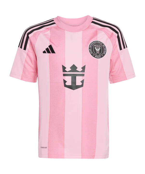 adidas inter miami hemmatröja 2025 röd barn rosa