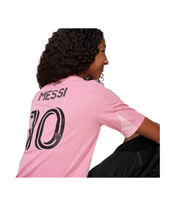 adidas inter miami hemmatröja 2025 röd barn rosa